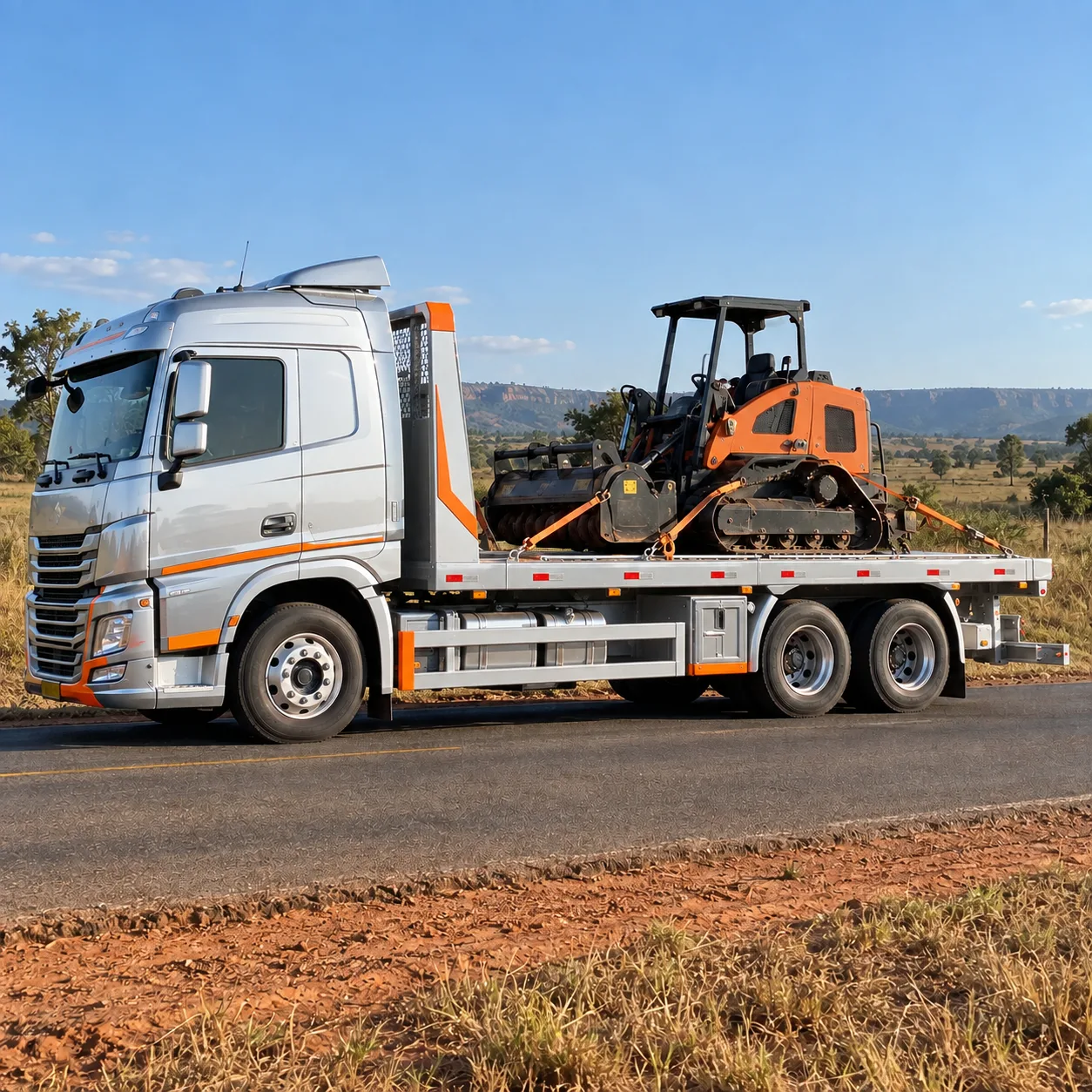 Transporte de máquinas e equipamentos